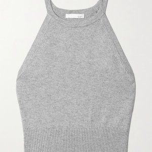 BNWT SKIN Melodie cropped cotton and cashmere-blend tank